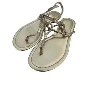 Ralph Lauren gold sandals Sz 5.5B NWT great quality summer resort wear vacation
